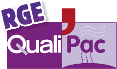 Logo de Qualipac, label d'AMX Plomberie, plombier à Domagné